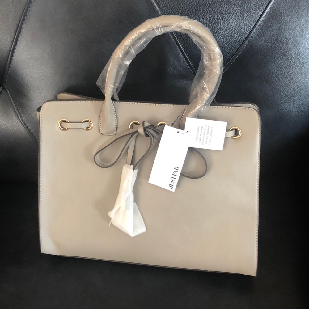 Just Fab grey handbag